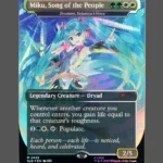 Miku, Song of the People Foil MTG proxy card from Secret Lair Drop #2429