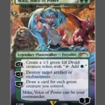 Miku, Voice of Power Holo MTG proxy card from Secret Lair Drop #1598