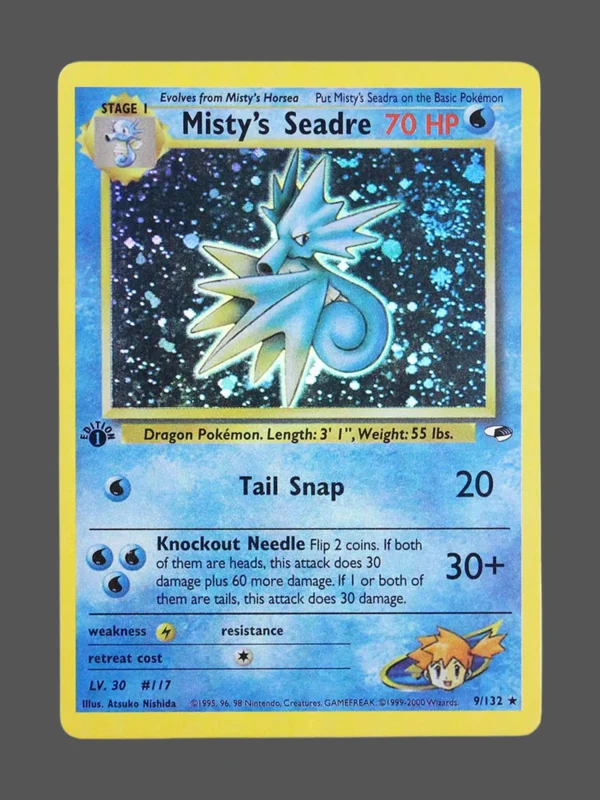 Misty’s Seadra Regular Pokemon proxy card from Gym Heroes #9