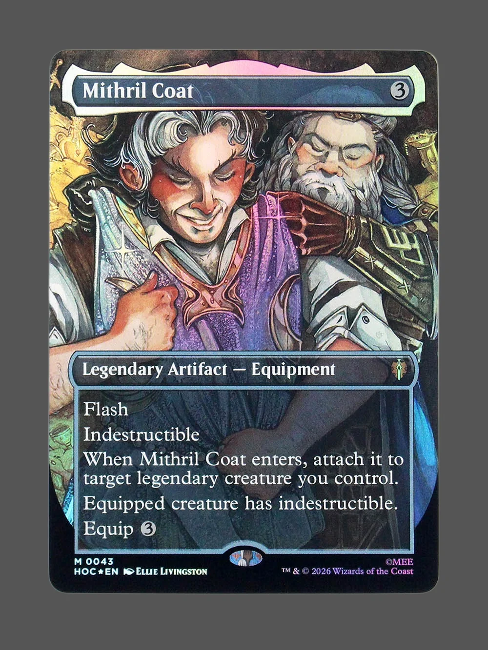 mithril-coat-043-foil.webp Mithril Coat Foil MTG proxy card from The Hobbit Eternal #43