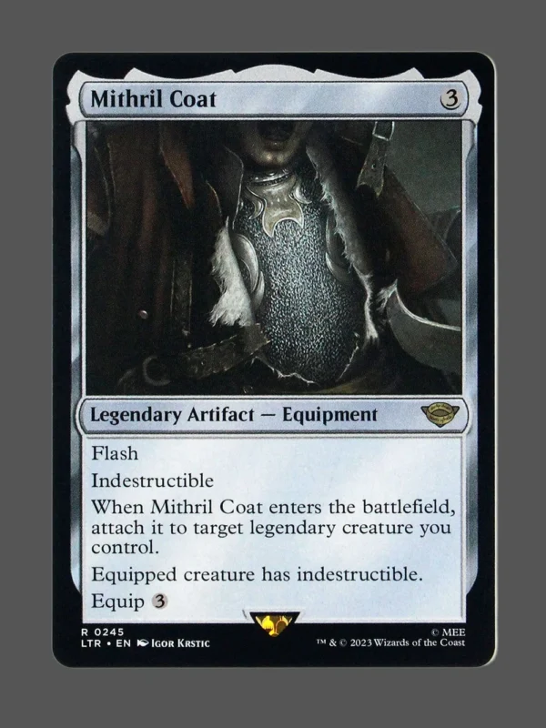 Mithril Coat Holo MTG proxy card from The Lord of the Rings: Tales of Middle-earth #245