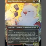 Mog, Moogle Warrior Chocobotrack Foil MTG proxy card from Final Fantasy #476
