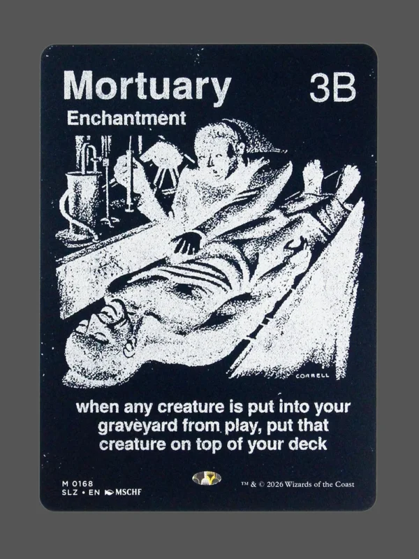 Mortuary Holo MTG proxy card from The Zeta Set #168