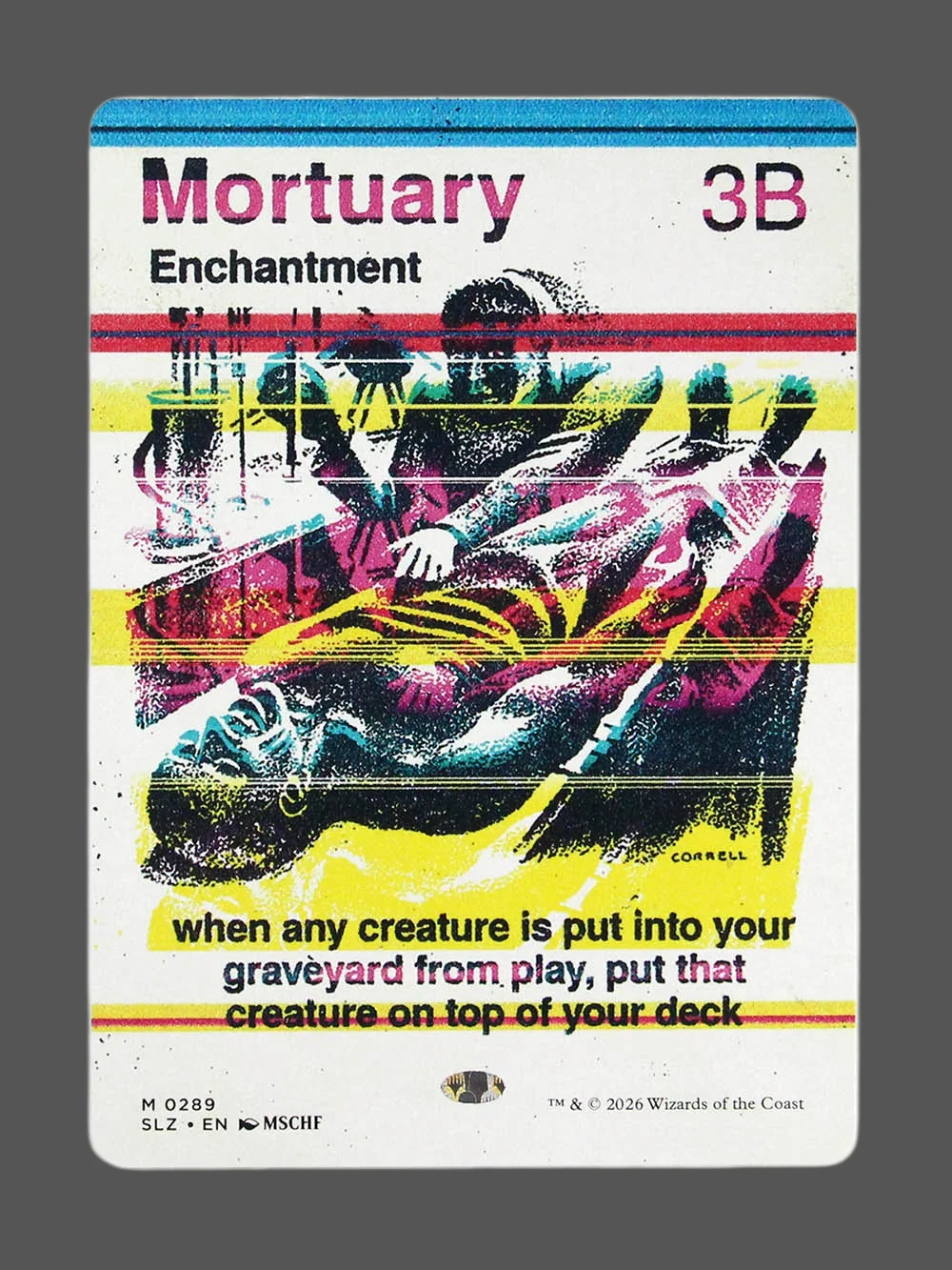 mortuary-289.webp Mortuary Holo MTG proxy card from The Zeta Set #289