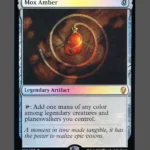 Mox Amber Foil MTG proxy card from Dominaria #224