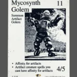 Mycosynth Golem Holo MTG proxy card from The Zeta Set #108