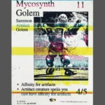 Mycosynth Golem Holo MTG proxy card from The Zeta Set #350