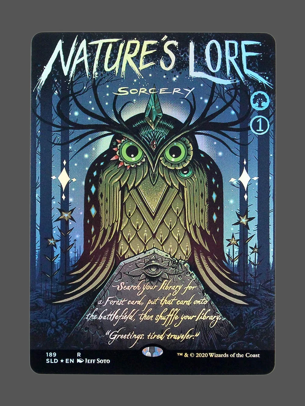 nature-s-lore-189-foil.webp Nature's Lore Foil MTG proxy card from Secret Lair Drop #189