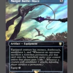 Nazgûl Battle-Mace Surge Foil MTG proxy card from Tales of Middle-earth Commander #554