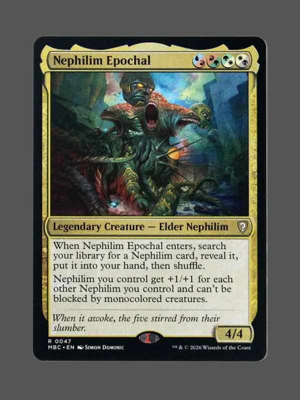 Nephilim Epochal Foil MTG proxy card from Mystery Booster Commander Edition #47