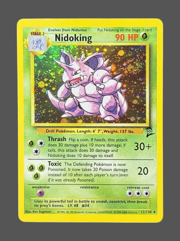Nidoking Regular Pokemon proxy card from Base Set 2 #11