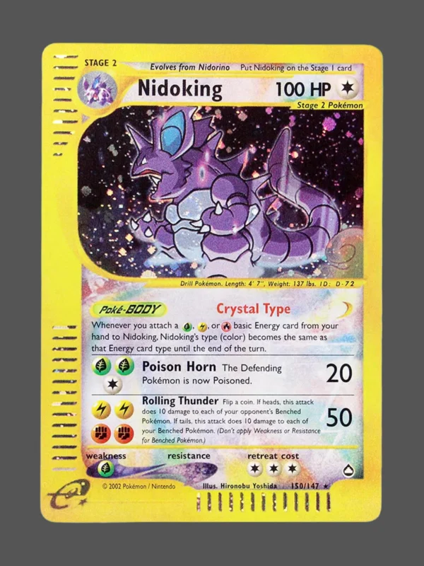Nidoking Regular Pokemon proxy card from Aquapolis #150