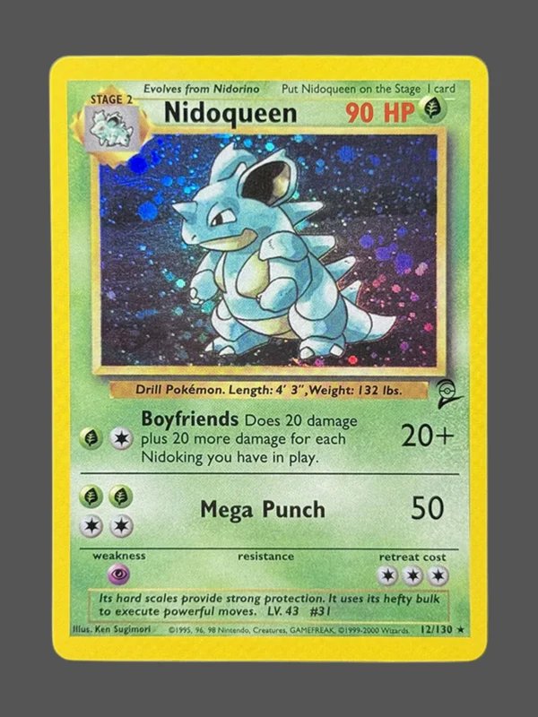 Nidoqueen Regular Pokemon proxy card from Base Set 2 #12