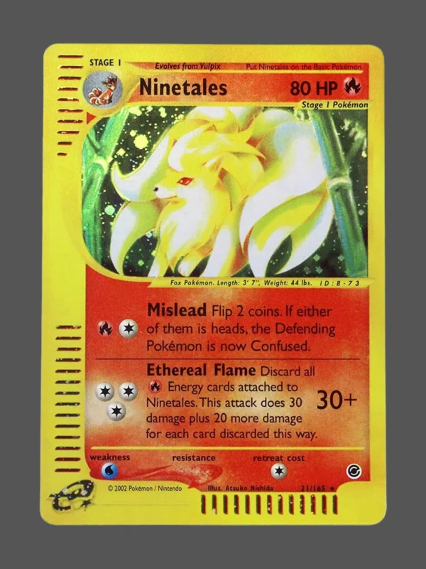 Ninetales Foil Pokemon proxy card from Expedition #21