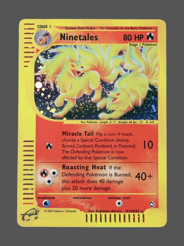 Ninetales Regular Pokemon proxy card from Aquapolis #H19