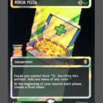 Ninja Pizza Surge Foil MTG proxy card from Teenage Mutant Ninja Turtles Eternal #93