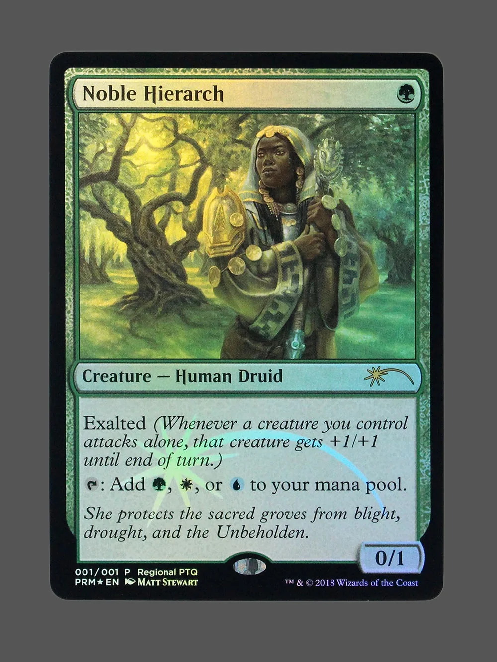 noble-hierarch-001-foil.webp Noble Hierarch Foil MTG proxy card from Pro Tour Promos #001