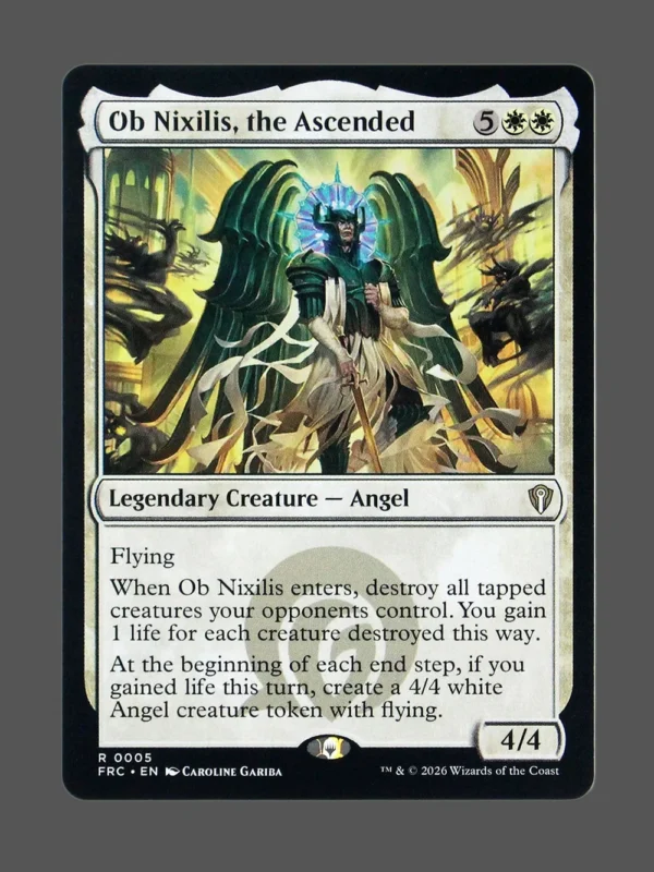 Ob-Nixilis, the Ascended Holo MTG proxy card from Reality Fracture Commander #5