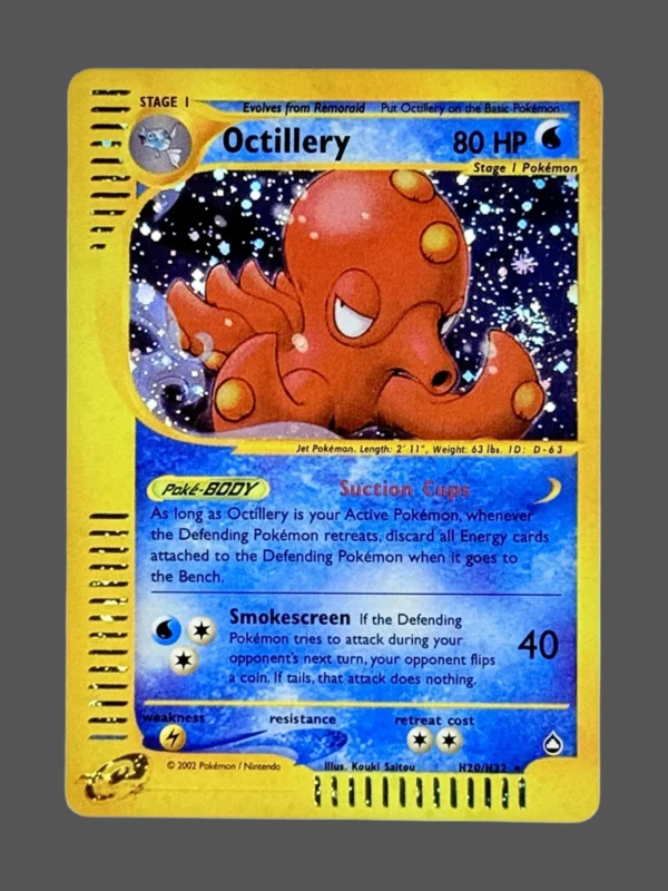 Octillery Regular Pokemon proxy card from Aquapolis #H20
