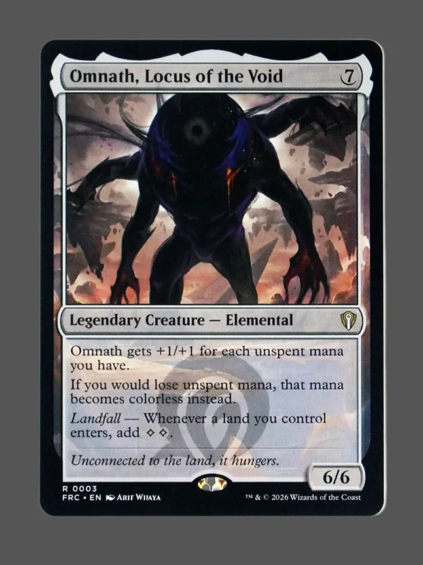 Omnath, Locus of the Void Holo MTG proxy card from Reality Fracture Commander #3