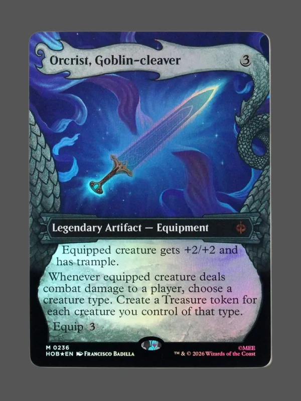 Orcrist, Goblin-cleaver Foil MTG proxy card from The Hobbit #236