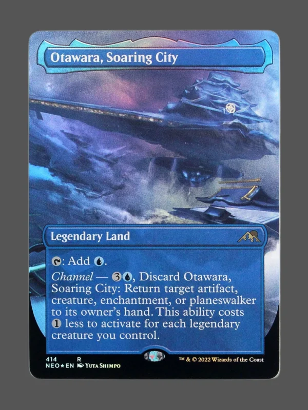 Otawara, Soaring City Foil MTG proxy card from Kamigawa: Neon Dynasty #414