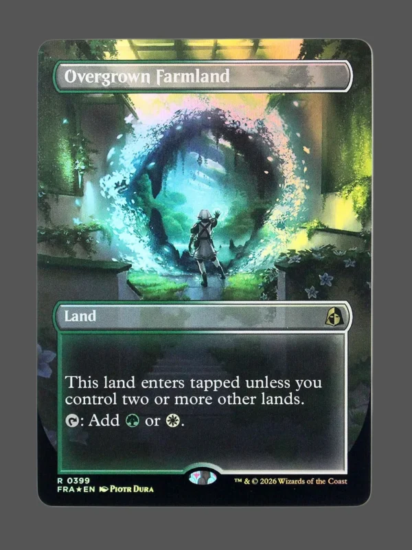 Overgrown Farmland Foil MTG proxy card from Reality Fracture #399