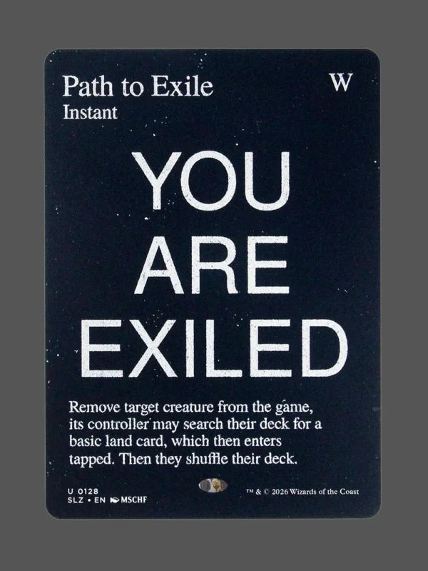 Path to Exile Holo MTG proxy card from The Zeta Set #128