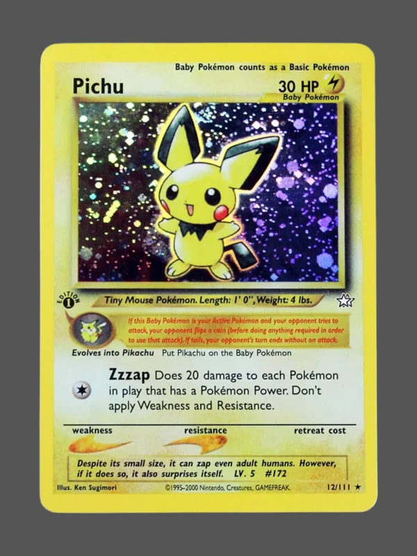 Pichu Regular Pokemon proxy card from Neo Genesis #12