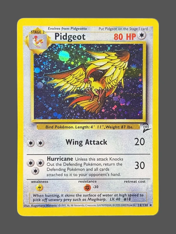 Pidgeot Regular Pokemon proxy card from Base Set 2 #14