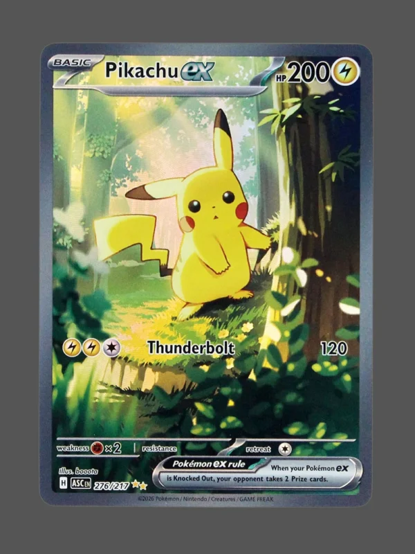 Pikachu ex Foil Pokemon proxy card from Ascended Heroes #276