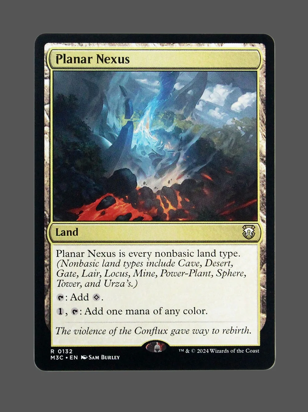 planar-nexus-132-holo.webp Planar Nexus Holo MTG proxy card from Modern Horizons 3 Commander #132