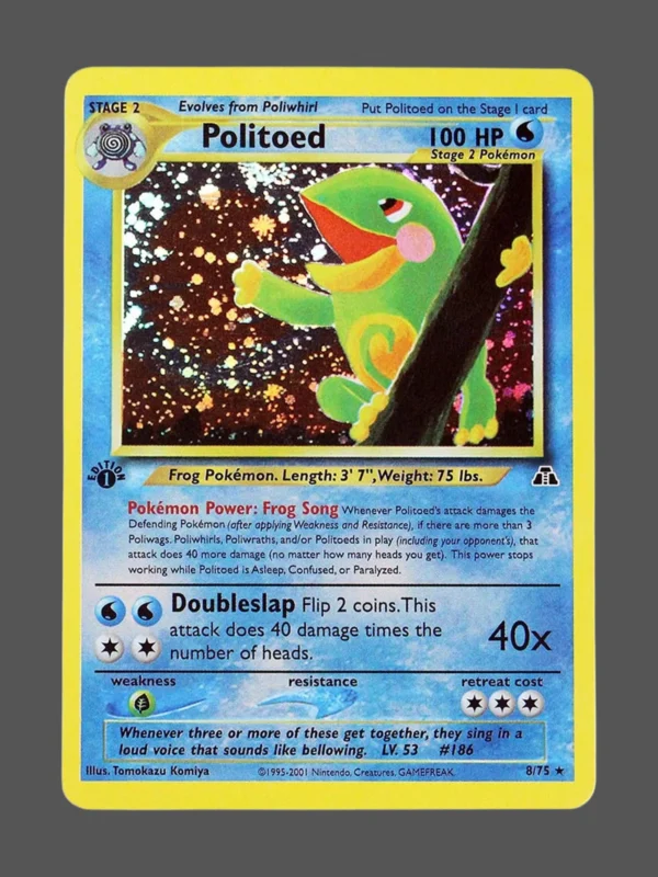 Politoed Regular Pokemon proxy card from Neo Discovery #8