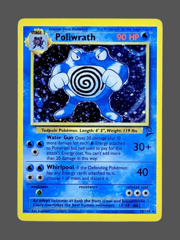Poliwrath Regular Pokemon proxy card from Base Set #13