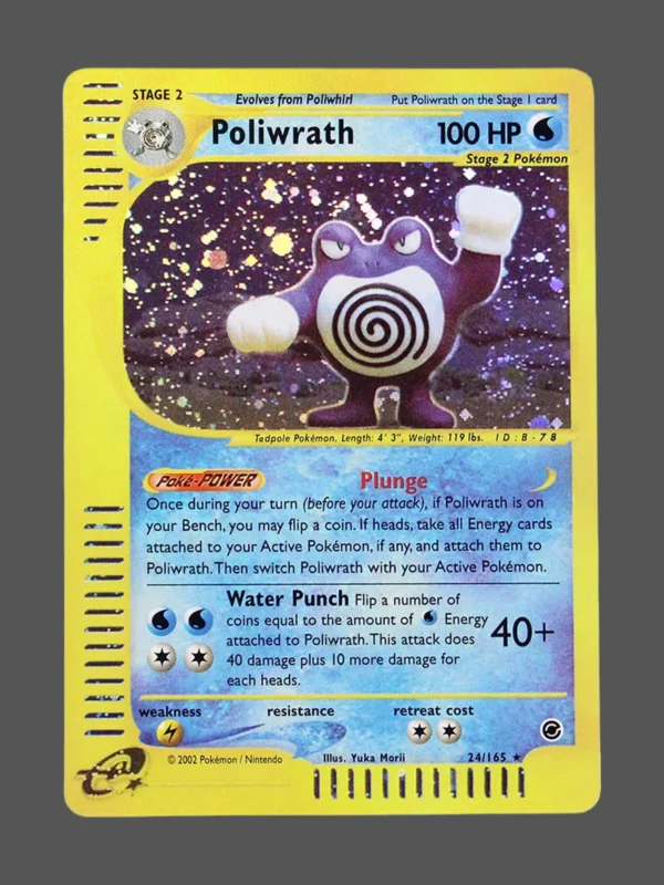 Poliwrath Regular Pokemon proxy card from Expedition #24