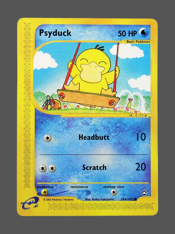 Psyduck Regular Pokemon proxy card from Aquapolis #104