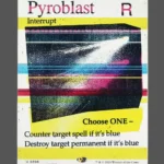 Pyroblast Holo MTG proxy card from The Zeta Set #308