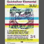 Quicksilver Elemental Holo MTG proxy card from The Zeta Set #271