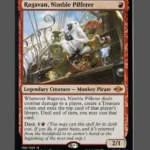 Ragavan, Nimble Pilferer Holo MTG proxy card from Modern Horizons 2 #138