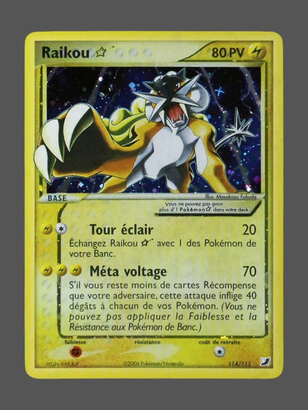 Raikou Galaxy Foil Pokemon proxy card from Foil Galaxy FR #114