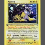 Raikou Regular Pokemon proxy card from Neo Revelation #13