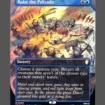 Raise the Palisade Surge Foil MTG proxy card from The Hobbit Eternal #58