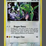 Rayquaza Galaxy Foil Pokemon proxy card from EX Deoxys #9