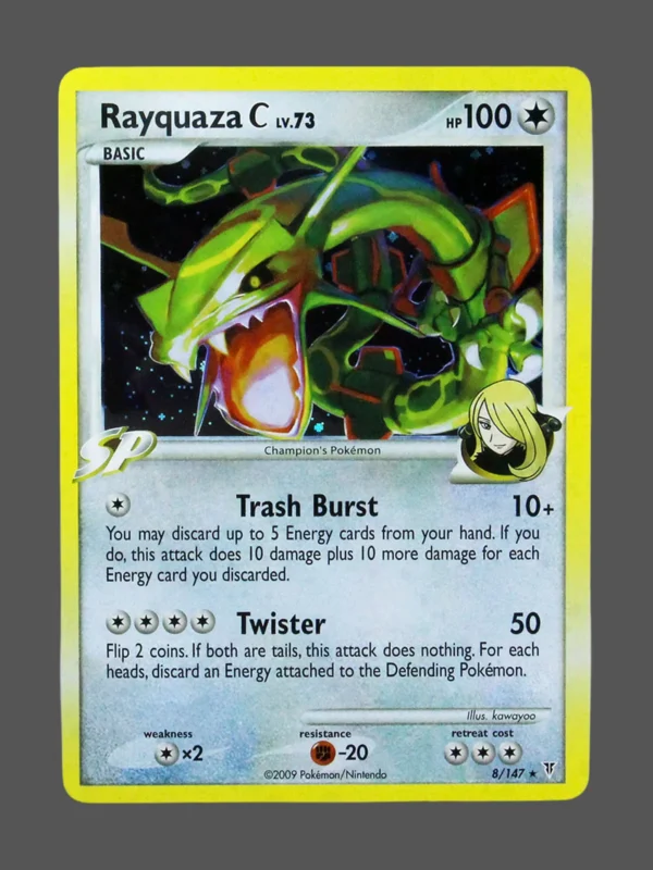 Rayquaza C Galaxy Foil Pokemon proxy card from Supreme Victors #8