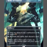 Relic of Sauron Surge Foil MTG proxy card from The Hobbit Eternal #86