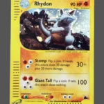 Rhydon Regular Pokemon proxy card from Skyridge #H27
