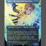 Rikku, Resourceful Guardian Chocobotrack Foil MTG proxy card from Final Fantasy Commander #468
