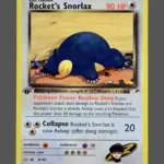 Rocket’s Snorlax Regular Pokemon proxy card from Gym Heroes #33