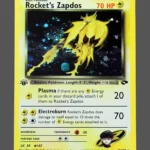 Rocket’s Zapdos Regular Pokemon proxy card from Gym Challenge #15