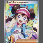 Rosa's Encouragement Foil Pokemon proxy card from Perfect Order #123